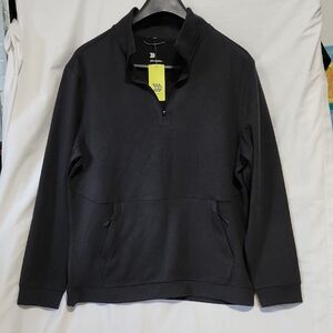All in Motion Black Quarter-Zip Top